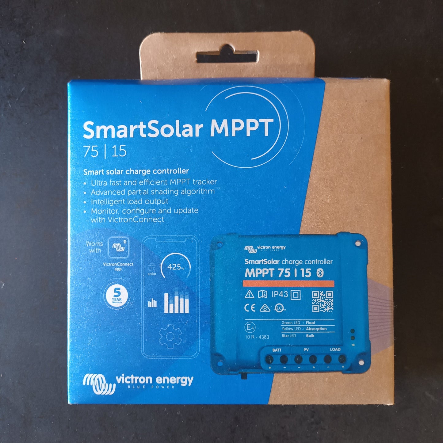 Victron SmartSolar MPPT 75/15 – Controlador Solar Inteligente (Bluetooth Integrado)