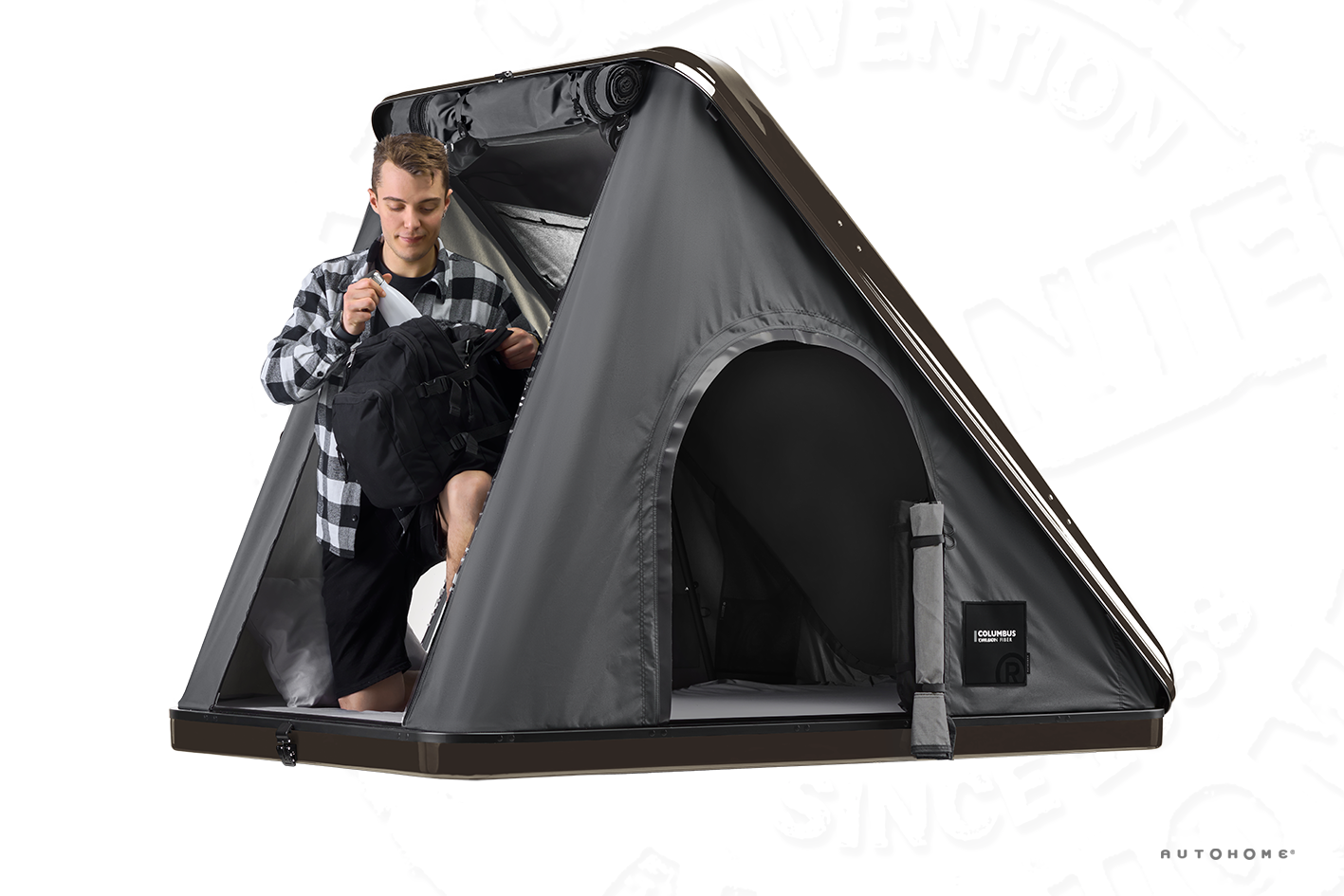 Tenda Tejadilho Autohome Columbus Carbon Fiber altura