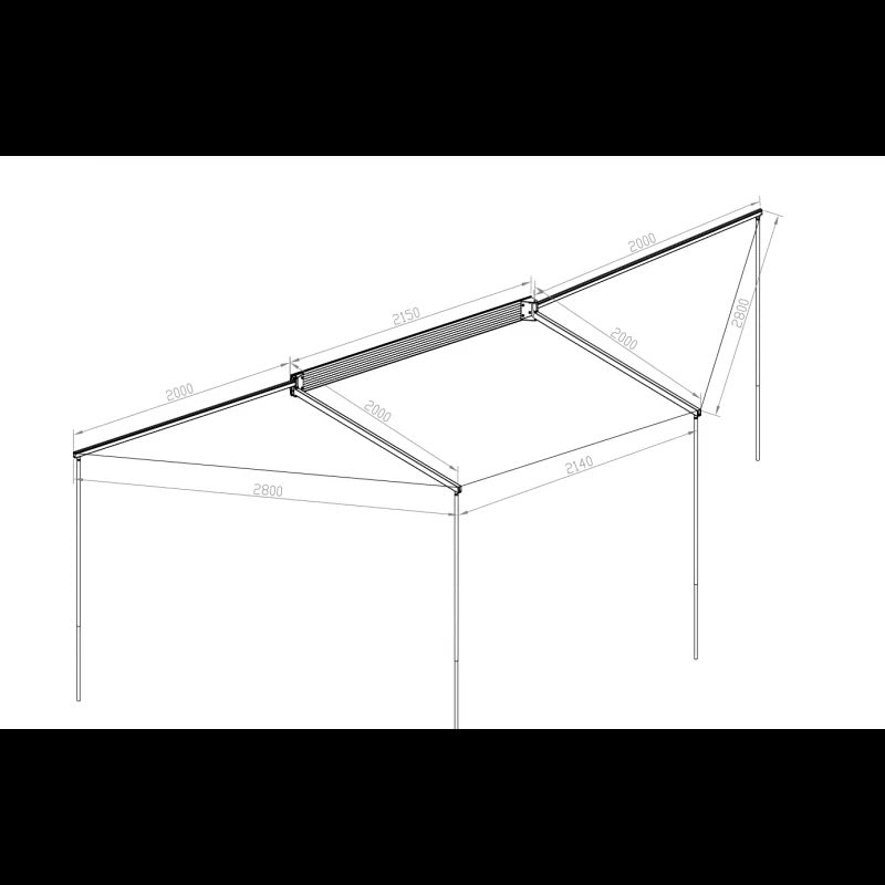 Toldo RockAlu 180 Auto-Portante