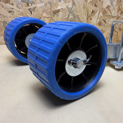 Suporte Galvanizado com Roletes 120mm