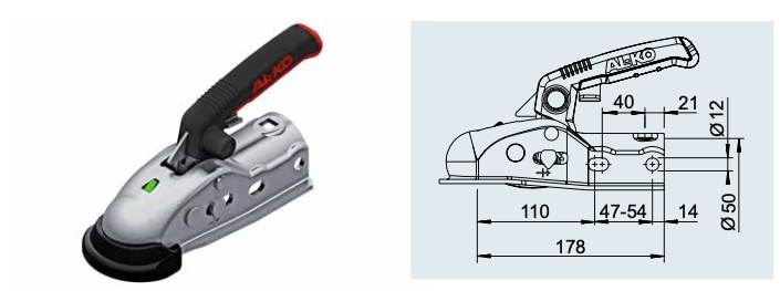 Cabeçote AL-KO 1600kg AK161
