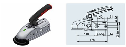 Cabeçote AL-KO 1600kg AK161