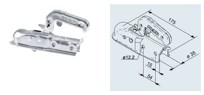 Cabeçote AL-KO 750kg AK7 Perfil Lança Redonda