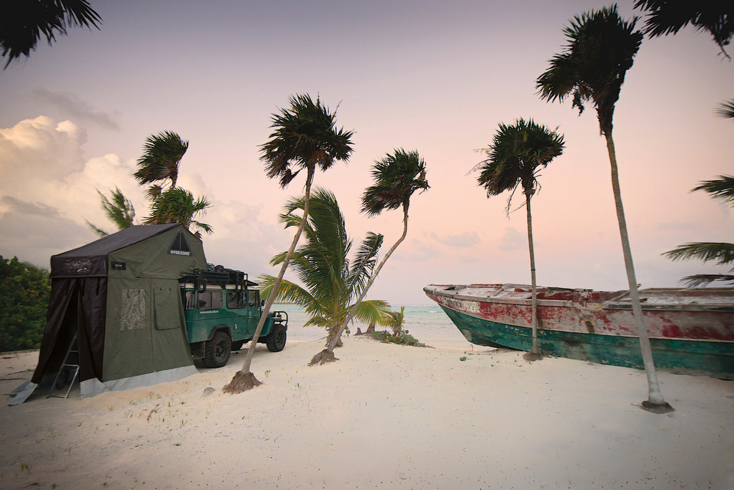 Tenda de Tejadilho num veículo 4x4