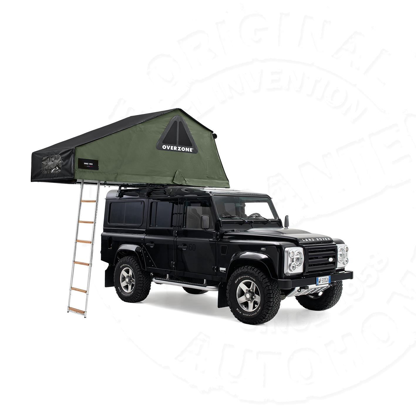 Tenda de Tejadilho OverZone em Veículo Land Rover